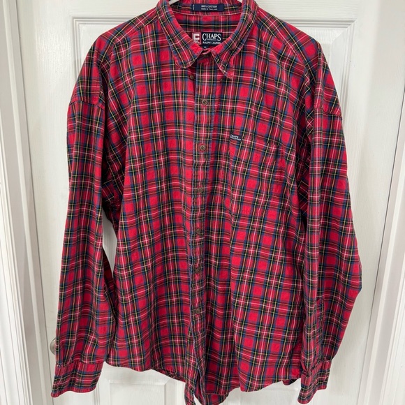 Chaps Other - Chaps Ralph Lauren Red and Green Plaid Men's Shirt